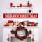 Glitzhome® 45.75" Merry Christmas Metal Wall Sign